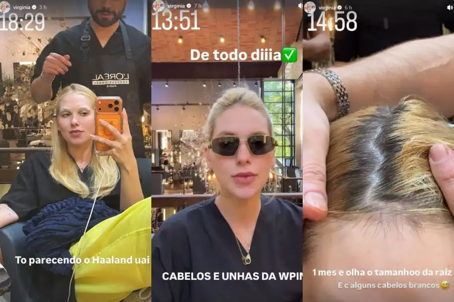 De volta ao Brasil, Virginia Fonseca passa horas no salão e renova o visual: "Parecendo o Haaland" 48 image