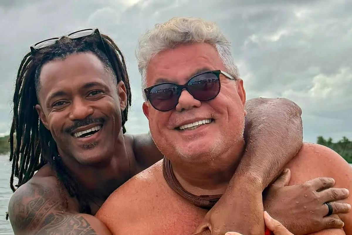 milton cunha posta momento intimo namorado