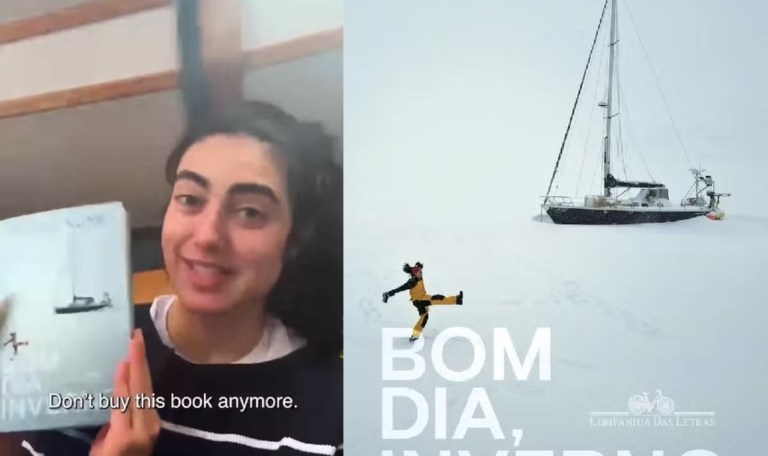 Tamara Klink pede que nao comprem seu livro