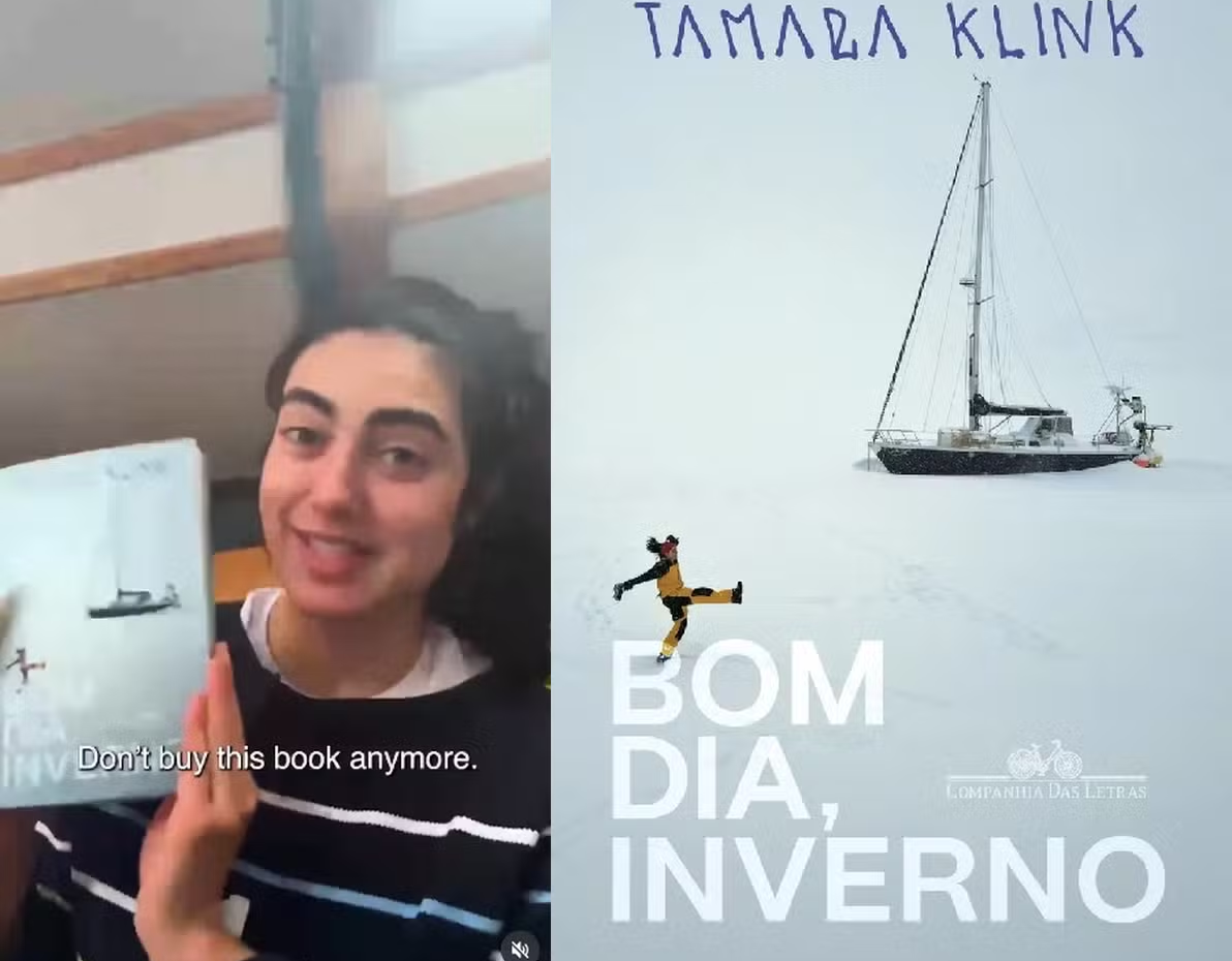 Tamara Klink pede que nao comprem seu livro