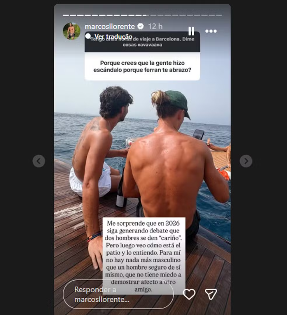 Marcos Llorente rebate críticas após fotos carinhosas com Ferran Torres 47 image