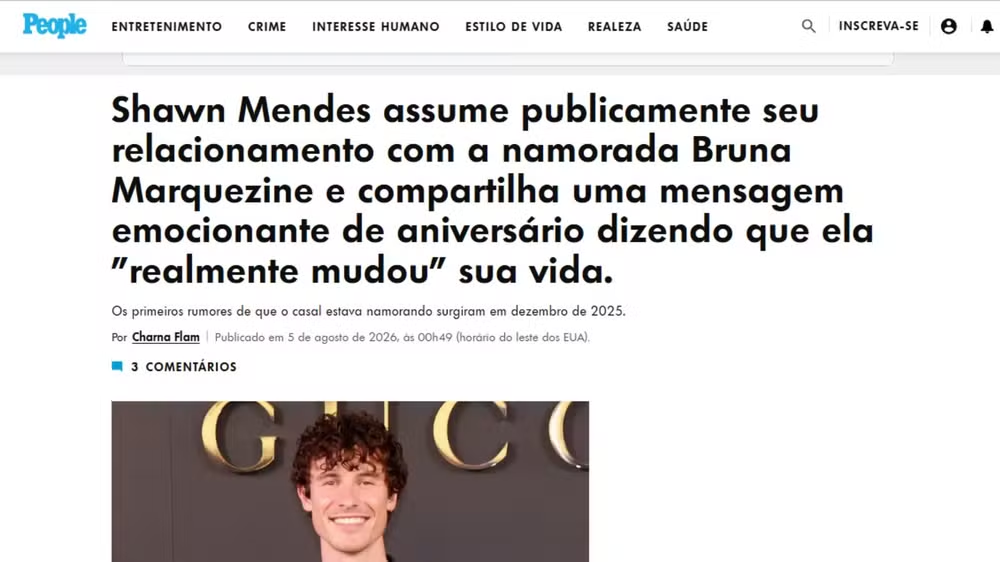Declaração de Shawn Mendes a Bruna Marquezine repercute na imprensa internacional 48 image