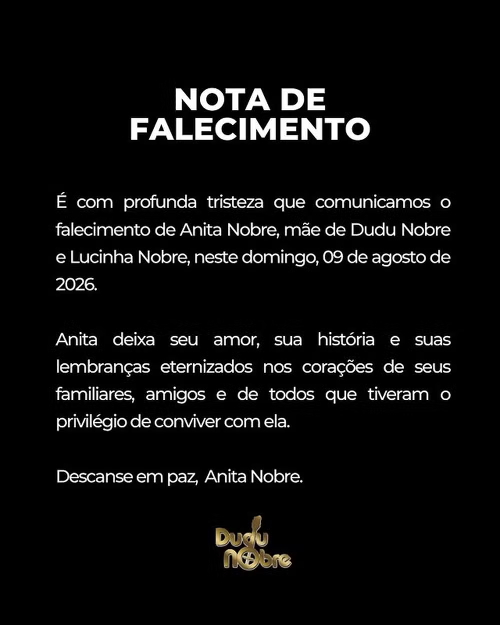 Morre aos 78 anos Anita Nobre, mãe dos sambistas Dudu Nobre e Lucinha Nobre 47 image