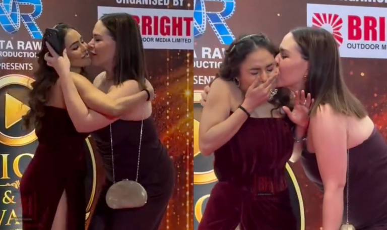 Atriz é agarrada e beijada à força por mulher durante tapete vermelho na Índia 50 image