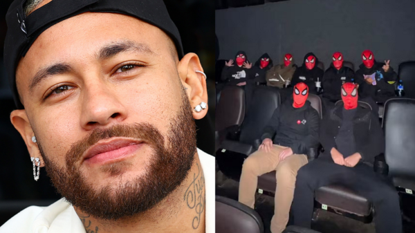 neymar amigos sessao homem aranha
