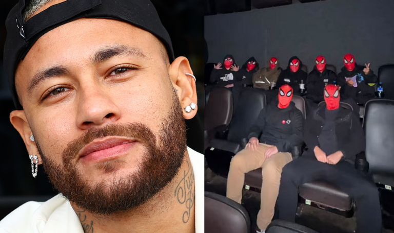 neymar amigos sessao homem aranha