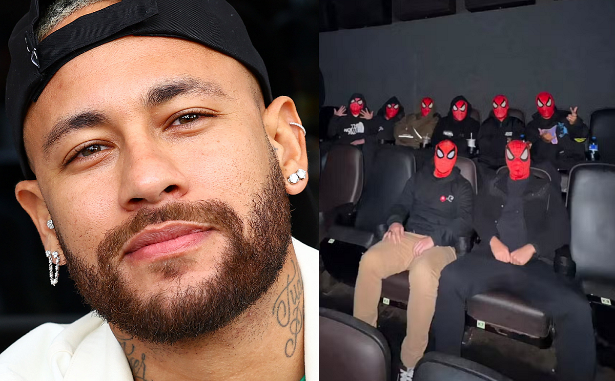 neymar amigos sessao homem aranha