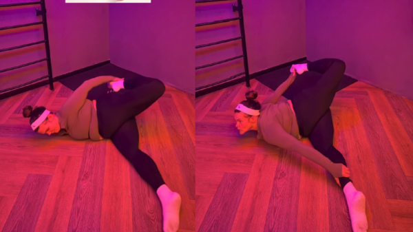 Vídeo: Thais Carla impressiona ao mostrar flexibilidade após perder 112 kg 2 thais carla exibe flexibilidade