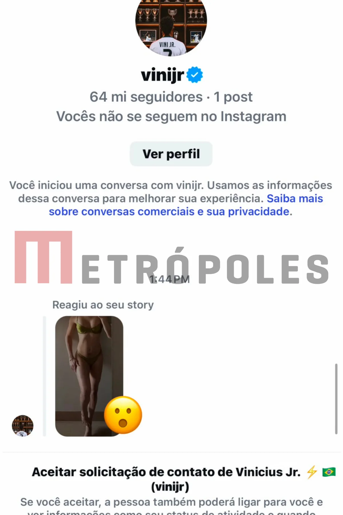 Vini Jr. curte foto de atriz trans e dispara: “Uau” 47 vini jr curte foto de atriz e reage com emoji uau 1