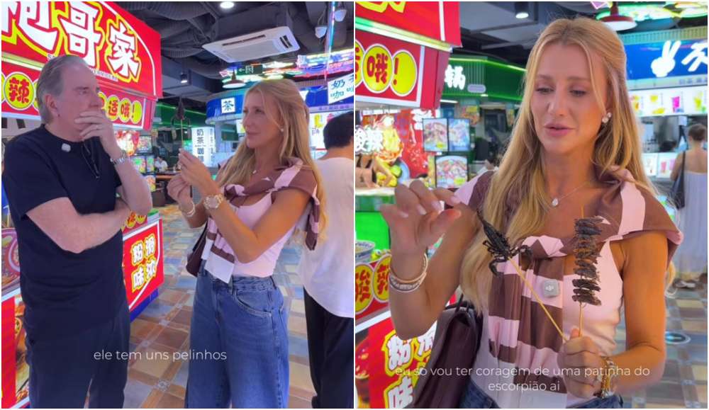 Esposa tenta convencer Roberto Justus a comer escorpião e grilo durante viagem à China 47 1788236087505005 rl2v01hto5kk