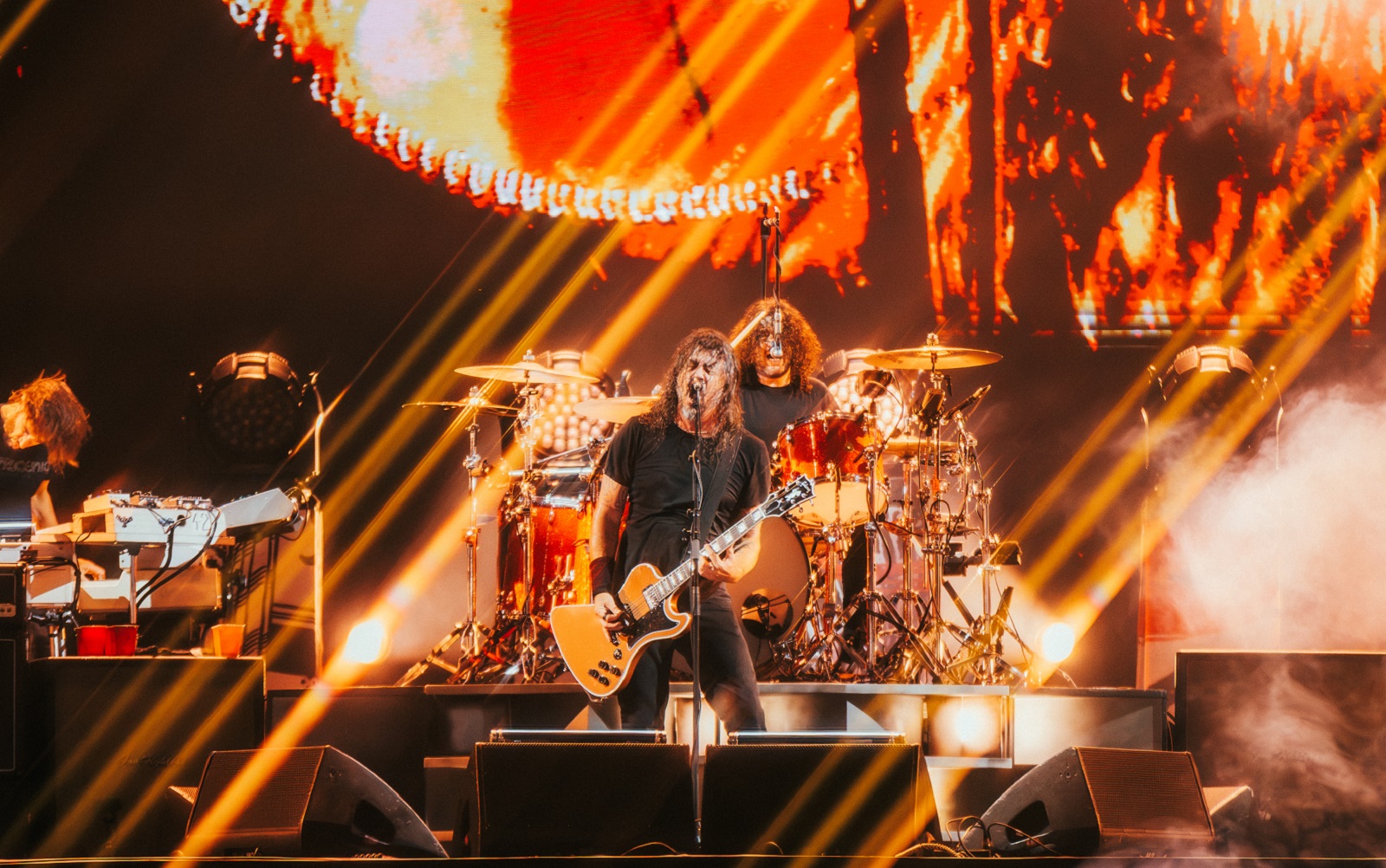 Foo Fighters se apresenta no Palco Mundo durante o primeiro dia do Rock in Rio 2026, em 4 de setembro - Foto: Diego Padilha