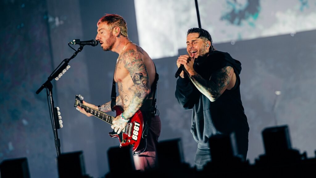 Avenged Sevenfold se apresenta no Palco Mundo durante o segundo dia do Rock in Rio 2026, em 5 de setembro - Foto: Alex Loch