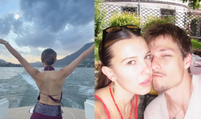 Millie Bobby Brown abre álbum de viagem com filha e marido