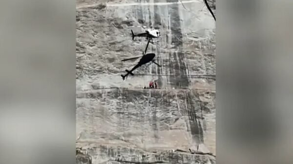 Escalador resgatado em penhasco de 200 metros - Foto: Reprodução