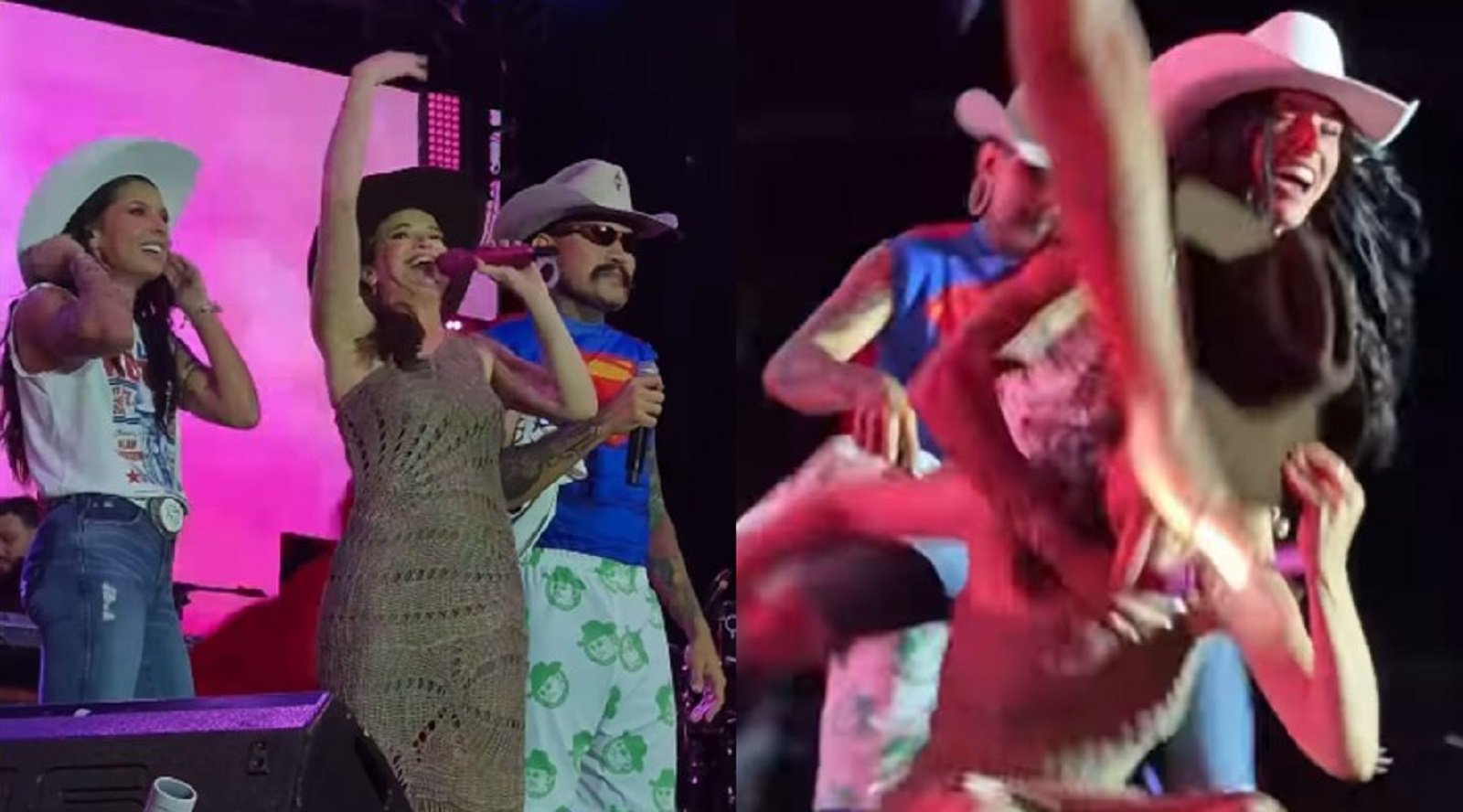 Ana Castela derruba prefeita durante dança em show no interior de São Paulo