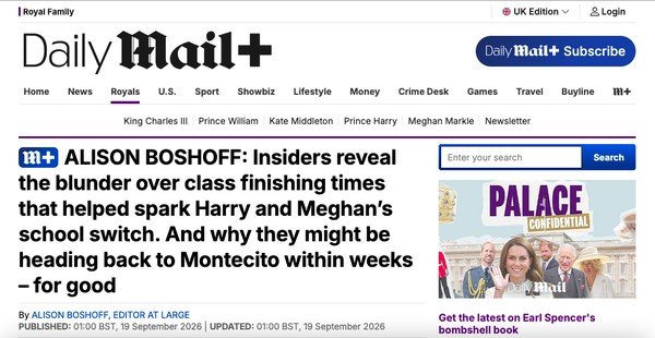 Harry e Meghan podem deixar o Reino Unido e voltar aos EUA, segundo colunista 47 Harry e Meghan podem deixar o Reino Unido e voltar aos EUA, segundo colunista