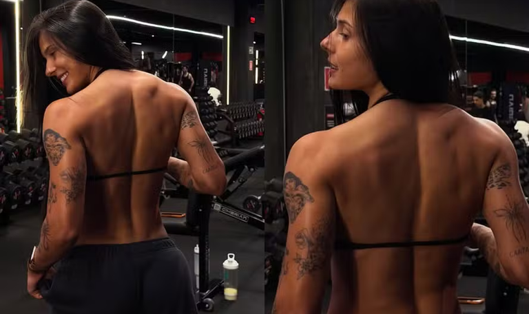 Ana Castela surpreende ao exibir costas musculosas: “Eles tão que tão”