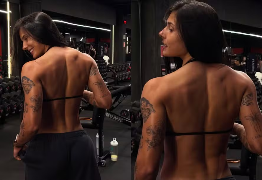 Ana Castela surpreende ao exibir costas musculosas: “Eles tão que tão”
