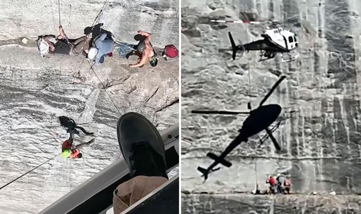 Vídeo: escalador é resgatado de penhasco de 200 metros na Califórnia, nos EUA 47 Vídeo: escalador é resgatado de penhasco de 200 metros na Califórnia, nos EUA
