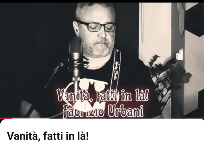 Cantor italiano Fabrizio Urbani transforma reflexões sobre vaidade em novo single de rock