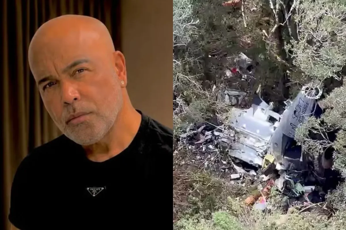 Novas imagens mostram helicóptero de Rick partiu ao meio ao cair