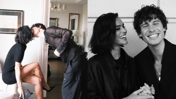 Bruna Marquezine e Shawn Mendes trocam beijos nos bastidores de desfile da Gucci em Milão; veja fotos 1 shawn mendes bruna marquezine beijos