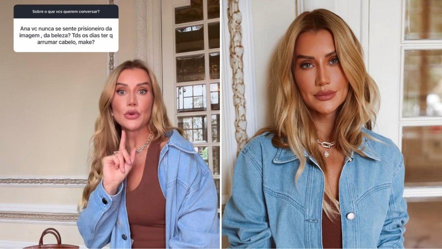 Ana Paula Siebert admite cansaço com rotina de beleza: “Tem dias que não estou com vontade de me arrumar” 46 Ana Paula Siebert admite cansaço com rotina de beleza: “Tem dias que não estou com vontade de me arrumar”