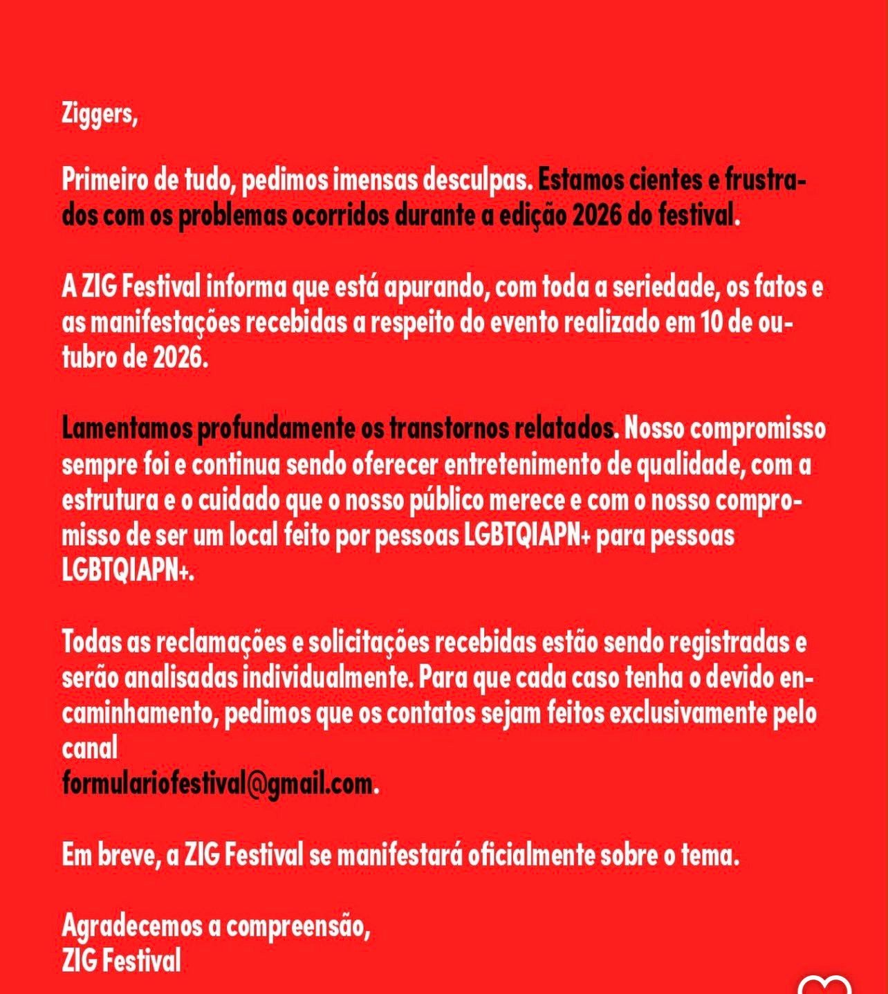Jovem morre durante o Zig Festival em São Paulo