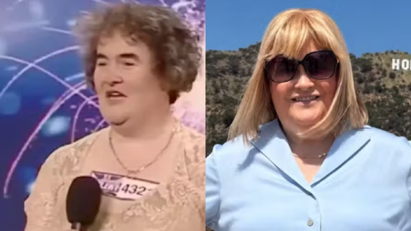 Susan Boyle surpreende fãs com novo visual durante viagem a Nova York 2 Susan Boyle aparece com novo visual 17 anos após sucesso em reality show