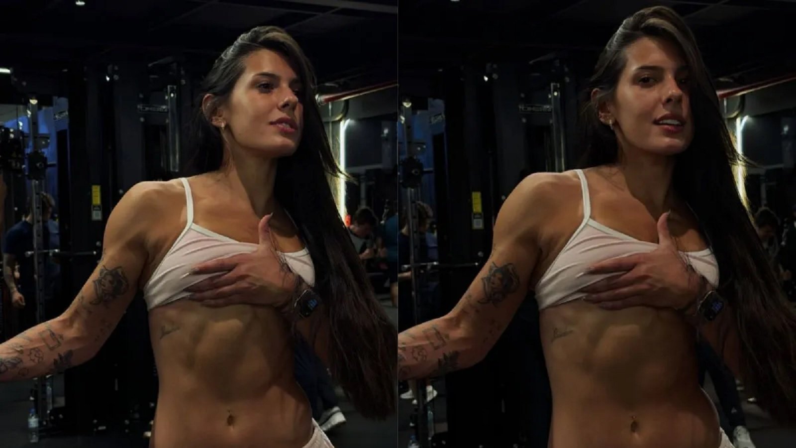 ana castela exibe fisico musculoso portalpopmais