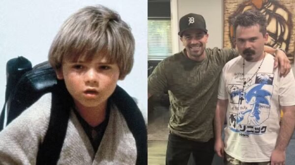 Ex-ator mirim de 'Star Wars' faz aparição rara nas redes após revelar diagnóstico de esquizofrenia 1 Jake Lloyd no set da franquia 'Star Wars'; o ex-astro mirim em foto recente — Foto: Reprodução