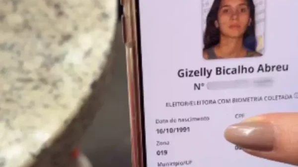 Influenciadora Gizelly Bicalho diz que teve o local de votação alterado para outro estado