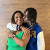 Oruam junto da mãe Marcia Gama Nepomuceno — Foto: Reprodução/Instagram