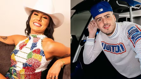 Jon Vlogs e Ana Castela levantam suspeitas de beijo durante live nos Estados Unidos