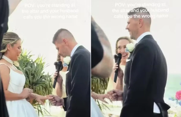 Noivo comete gafe hilária e chama a noiva pelo nome errado no altar; assista ao vídeo 11 Noivo comete gafe hilária e chama a noiva pelo nome errado no altar; assista ao vídeo