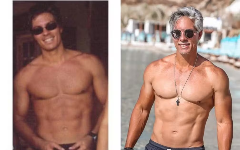 Sogro de Luan Pereira impressiona aos 62 anos com físico definido; veja comparação