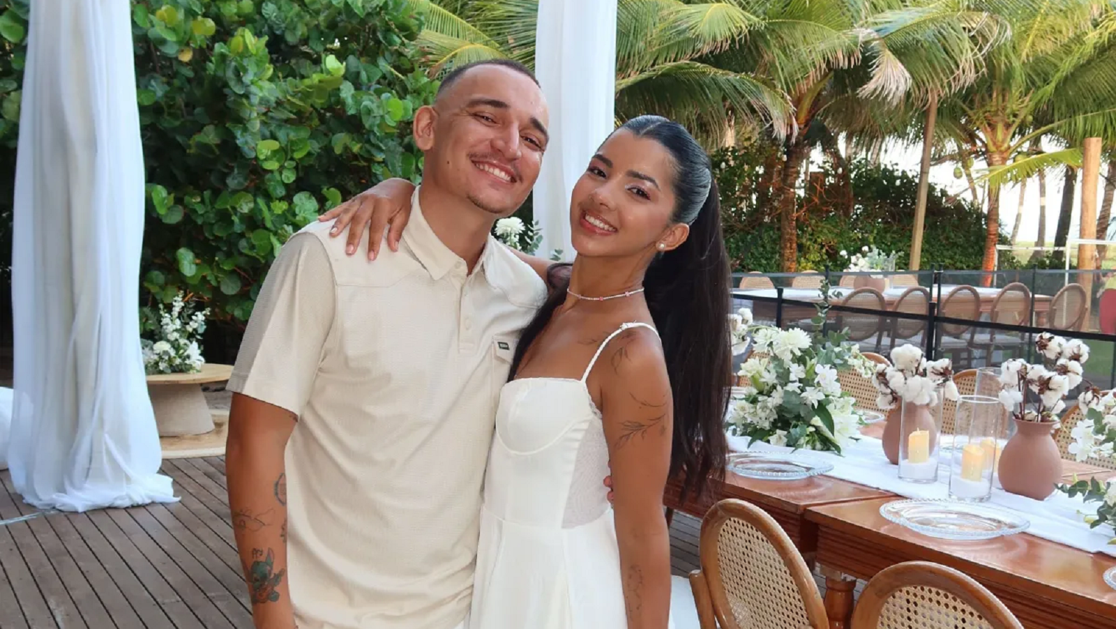 João Gomes e Ary Mirelle celebram dois anos de casamento; veja fotos