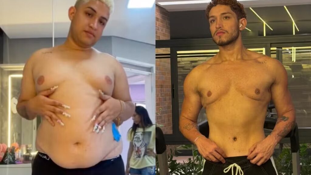 Influenciador elimina 57 kg em dois anos e surpreende famosas com transformação: “Tá tão gato!”